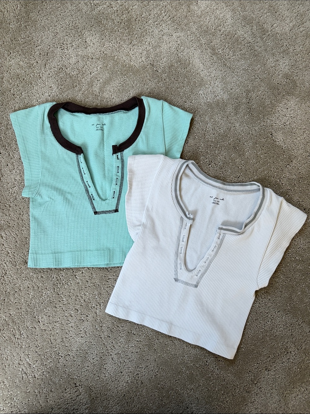Urban Outfitters: Out from Under - Go for Gold Seamless Crop Tops - Set of 2
